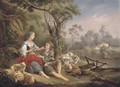 The amorous shepherd - (after) Lancret, Nicolas
