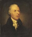 Portrait of a gentleman, previously identified as William Pitt the younger, bust-length, wearing a black coat and white cravat - (after) Hoppner, John