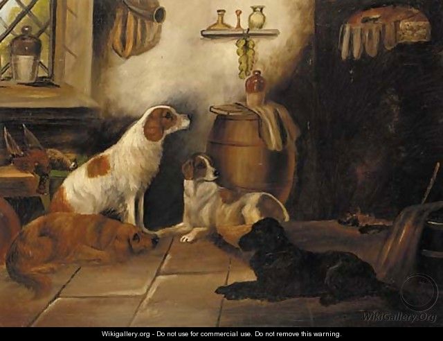 Setters in a larder - (after) John Gifford