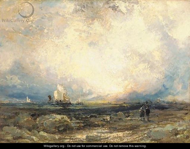 Shipping at dust - (after) Joseph Mallord William Turner