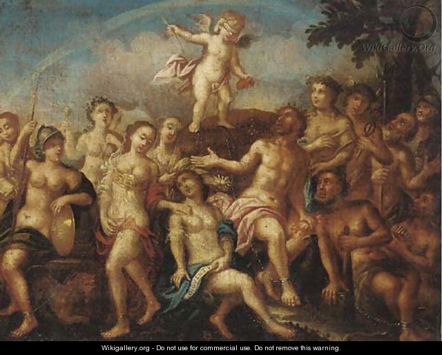 An Allegory of Love Triumphant over the Gods - (after) Joseph, The Younger Heintz