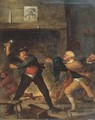 Boors fighting in an inn - (after) Joos Van Craesbeeck