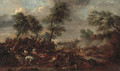 A cavalry skirmish 2 - (after) Karel Bredael