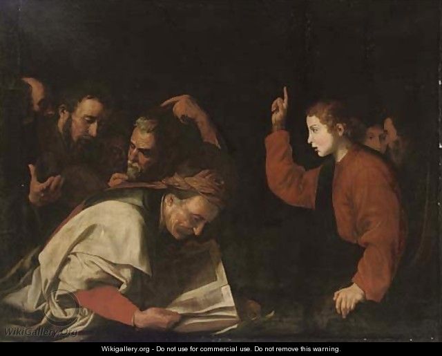 Christ among the Doctors - (after) Jusepe De Ribera
