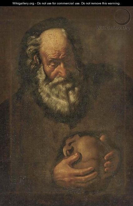 A hermit saint - (after) Jusepe De Ribera