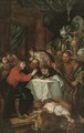 Christ at supper with Simon the Pharisee - (after) Luca Giordano