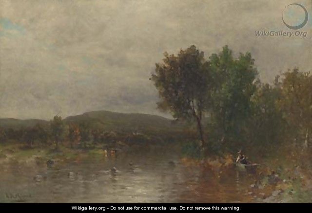 Boating Along the River - George Herbert McCord