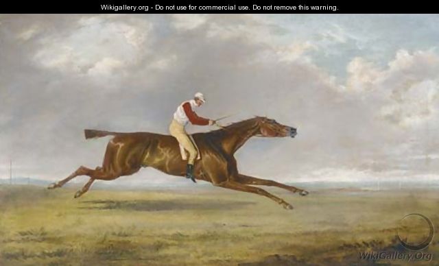 Sam, a racehourse with jockey up - George Henry Laporte