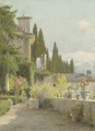 In the garden, Granada - George Marks