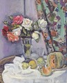 Still life with flowers - George Leslie Hunter