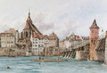 Amiens from the river, France - George Arthur Fripp