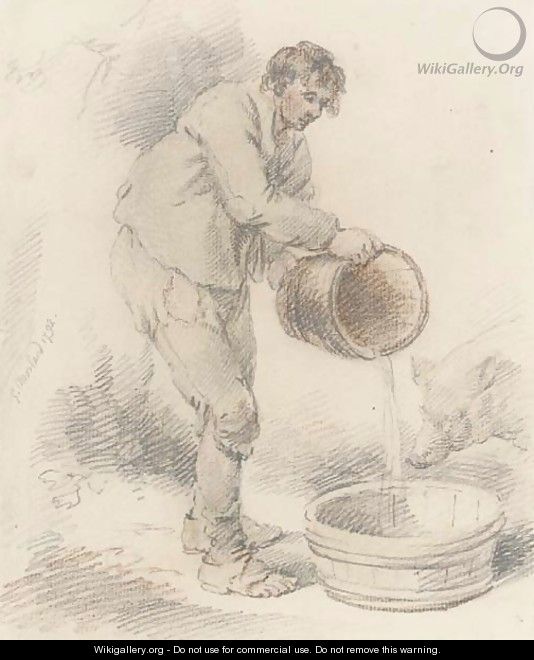 Filling the trough - George Morland