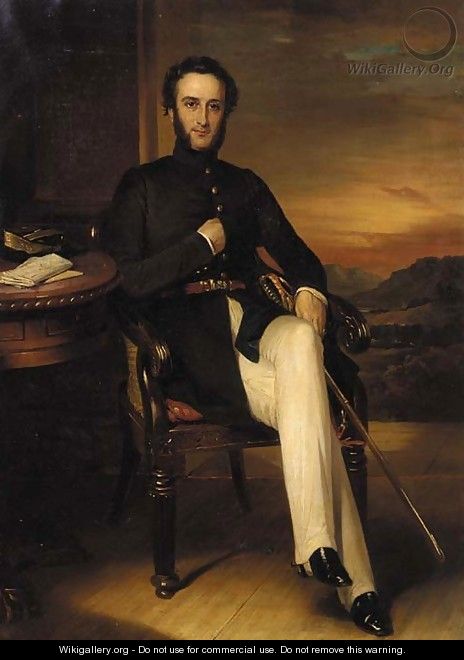Portrait of Colonel Holland of Kingsgate Castle, Kent - George Duncan Beechey