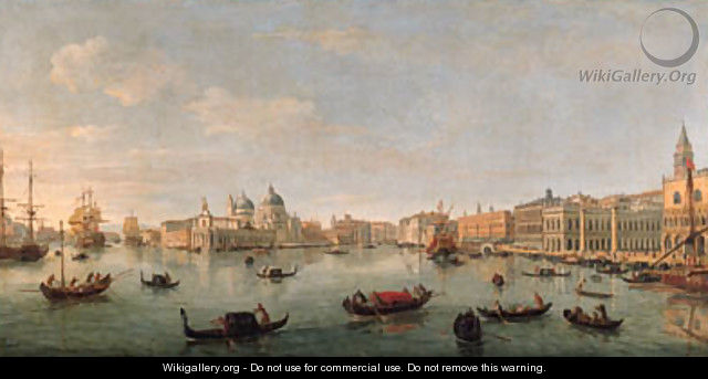 The Bacino di San Marco, Venice, looking west towards the mouth of the Grand Canal, the Doge
