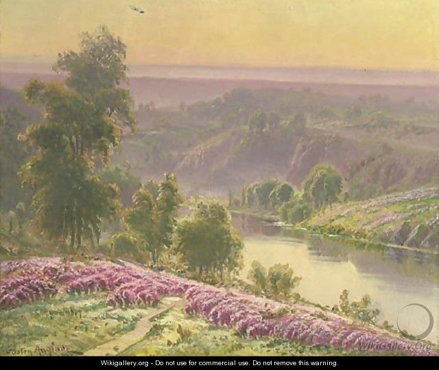 Crozant paysage - Gaston Anglade