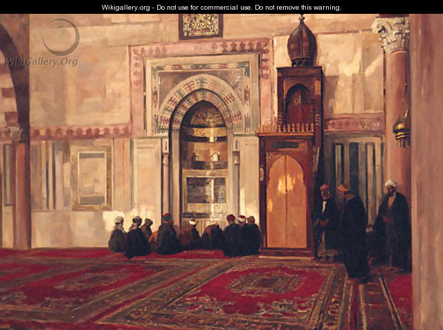 Prayer Time In The Mosque - Georg Macco