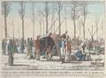 Bivouacdes troupes Russes aux Champs Elisees a Paris au 31 Mars 1814 - French School