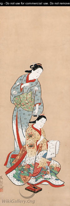 Two courtesans - Furuyama Morotane