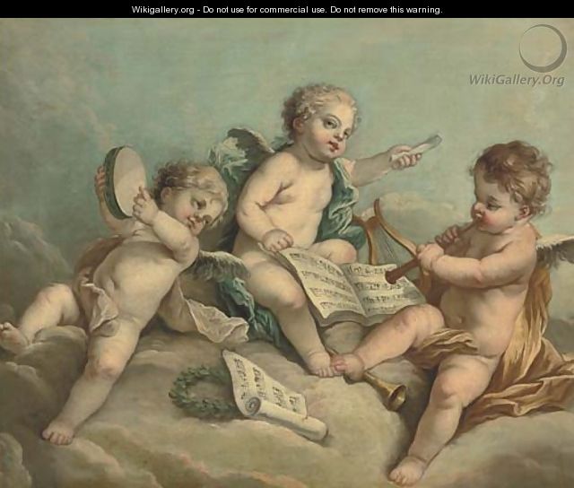 An allegory of music - French School