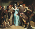 The arrest of Charlotte Corday for the murder of Jean-Paul Marat - French School