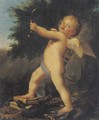 Cupid, an allegory of love triumphant - French School