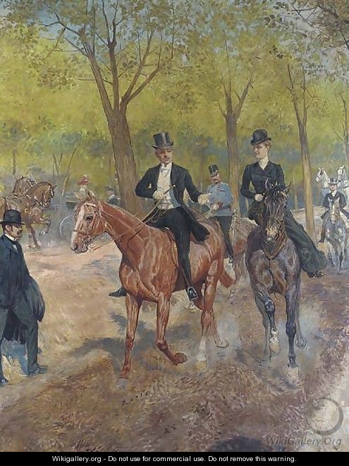 Riders in the park - French School