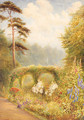 Lilies and Delphiniums, Golden Hill Park, London - Frederick James McNamara Evans