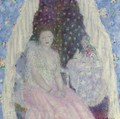 Study for Blue Curtains - Frederick Carl Frieseke
