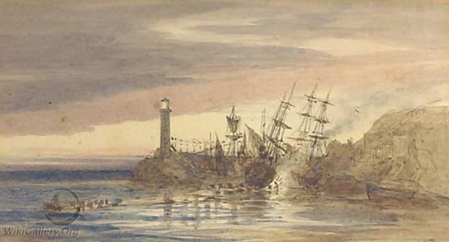 Old Ramsgate Harbour - Frederick Richard Pickersgill