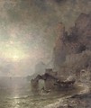 The Gulf of Salerno, Amalfi - Franz Richard Unterberger