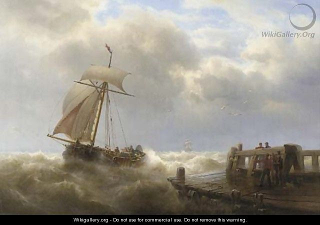 Stormy weather - Franz Johann (Wilhelm) Hunten