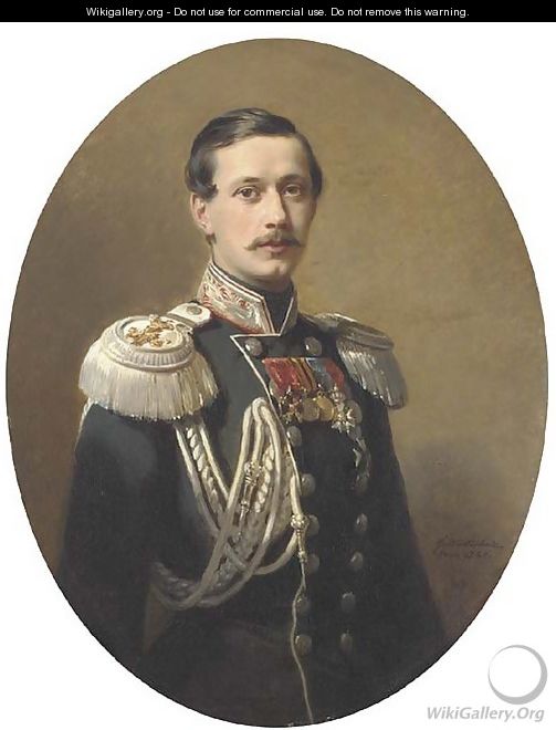 Portrait of Count Paul Andreievich Shouvaloff in the uniform of His Majesty Suite - Franz Xavier Winterhalter