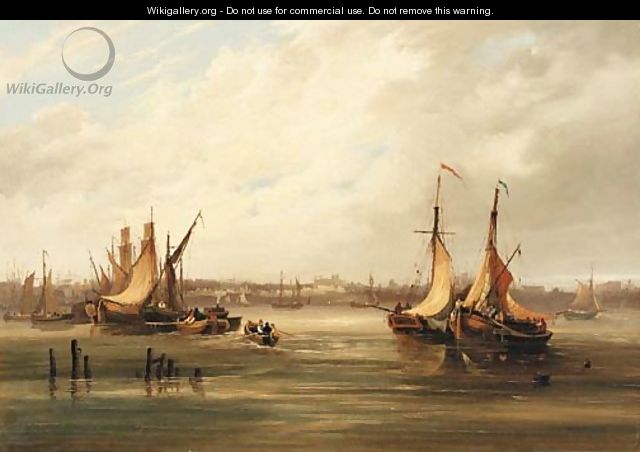 Shipping in a busy port - Frederick Calvert