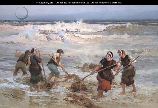 The seaweed gatherers - Frederick Arthur Bridgman