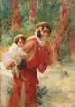 Algerian mother and child - Frederick Arthur Bridgman