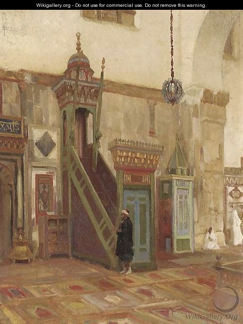 Interior of a Mosque or Mimbar of the Great Mosque at Damascus - Lord Frederick Leighton