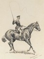 A 'Trakehner' Horse Wrangler - Frederic Remington