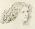 Head of a young girl - Frederic James Shields