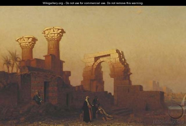 By the ruins at sunset - Frank Waller