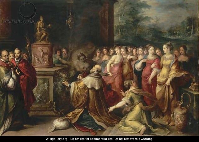 The Idolatry of Solomon - Frans II Francken