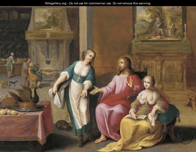 Christ in the House of Mary and Martha - Frans II Francken