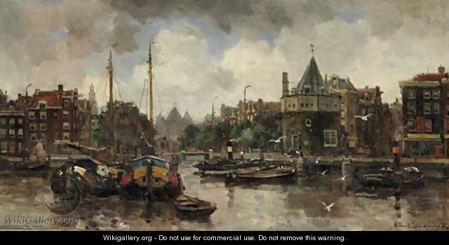 In the harbour, Amsterdam - Frans Langeveld