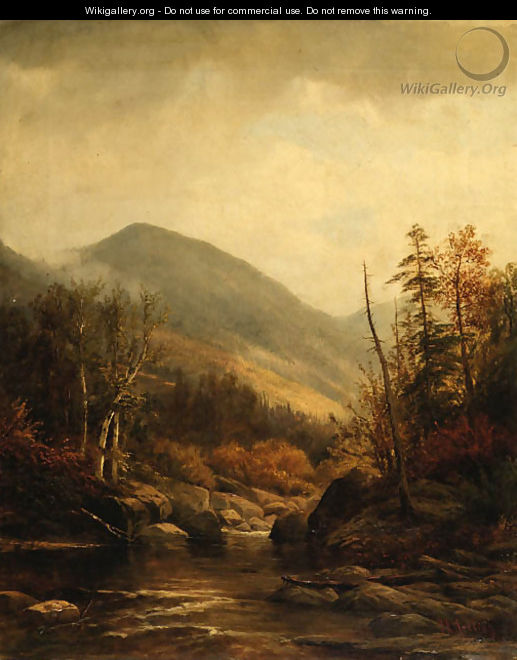 Autumn Landscape with River - Joseph Antonio Hekking