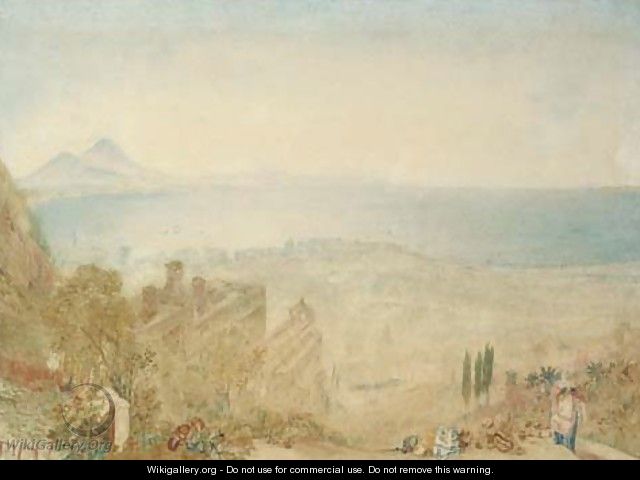View of Naples with Vesuvius in the distance, morning - Joseph Mallord William Turner