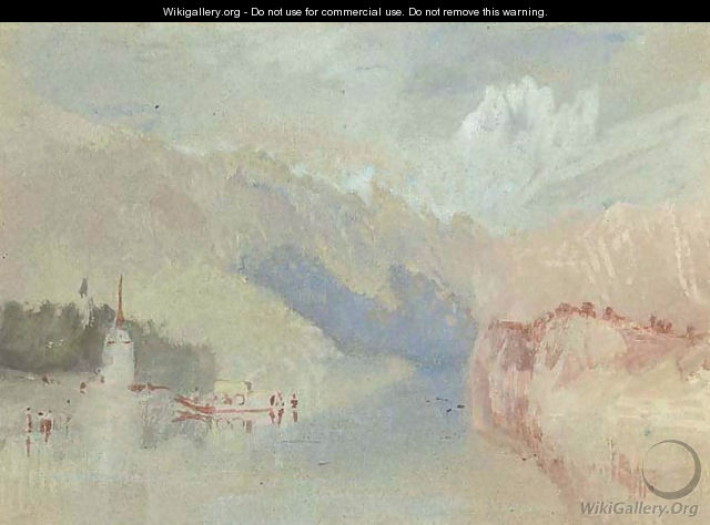 A view on the Rhine - Joseph Mallord William Turner