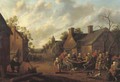 A peasant feast in a village - Joost Cornelisz. Droochsloot