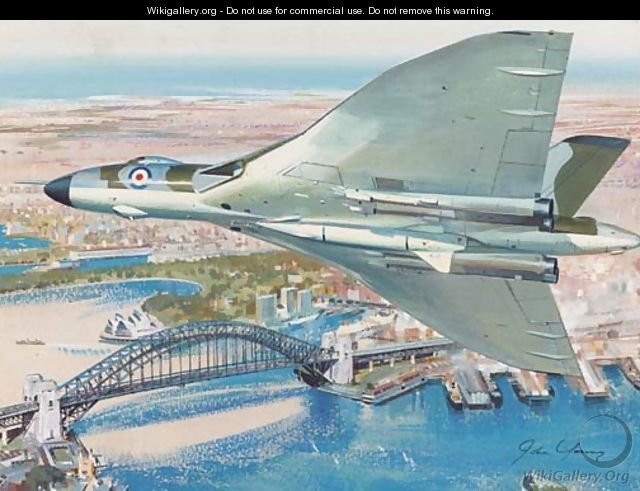 Vickers vulcan bomber command flying over Sydney, Australia - John Young