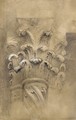 St Anastasia, Capital of central pillar of Western doorway, 1869, Verona - John Ruskin