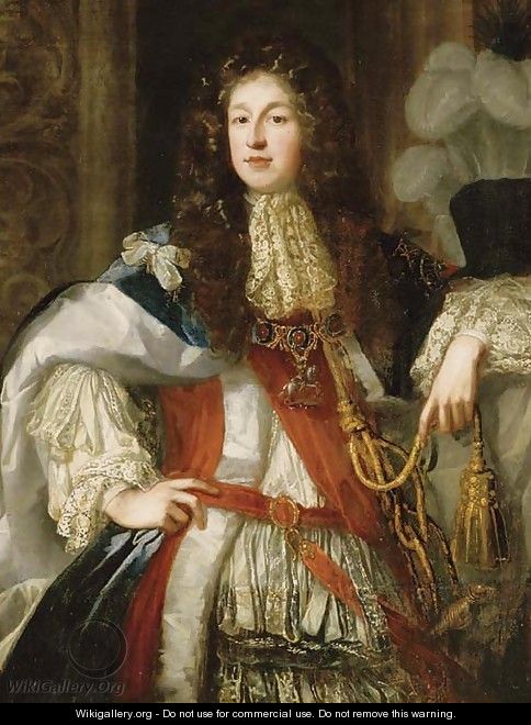 Portrait of John Sheffield (1648-1721), 1st Duke of Buckingham and Normanby when Earl of Mulgrave, three-quarter-length, with the Order of St. George - John Riley