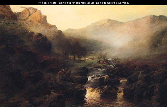 A Highland Landscape at Dawn - John Shapland